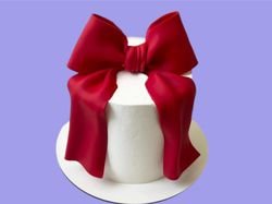 Ribbon Birthday Cake 10