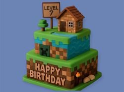 Minecraft Square Cake