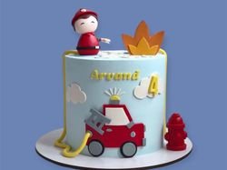 Fire Man Cake