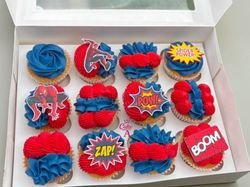 Spiderman Cupcakes 2