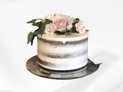 Naked Cake With Flowers