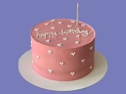 Pink Happy Birthday Cake