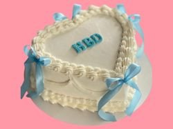 Heart Happy Birthday Cake 3