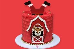 Red Christmas Cake