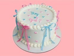 Gender Reveal Cake 2