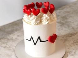 Valentines Day Hearts Cake
