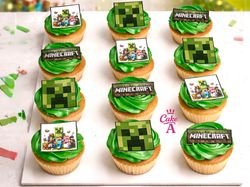 Minecraft cupcakes 1