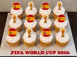 Spain FIFA World Cup Cupcakes